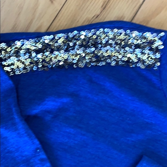 Royal Blue sequence Shirt - Picture 3 of 7